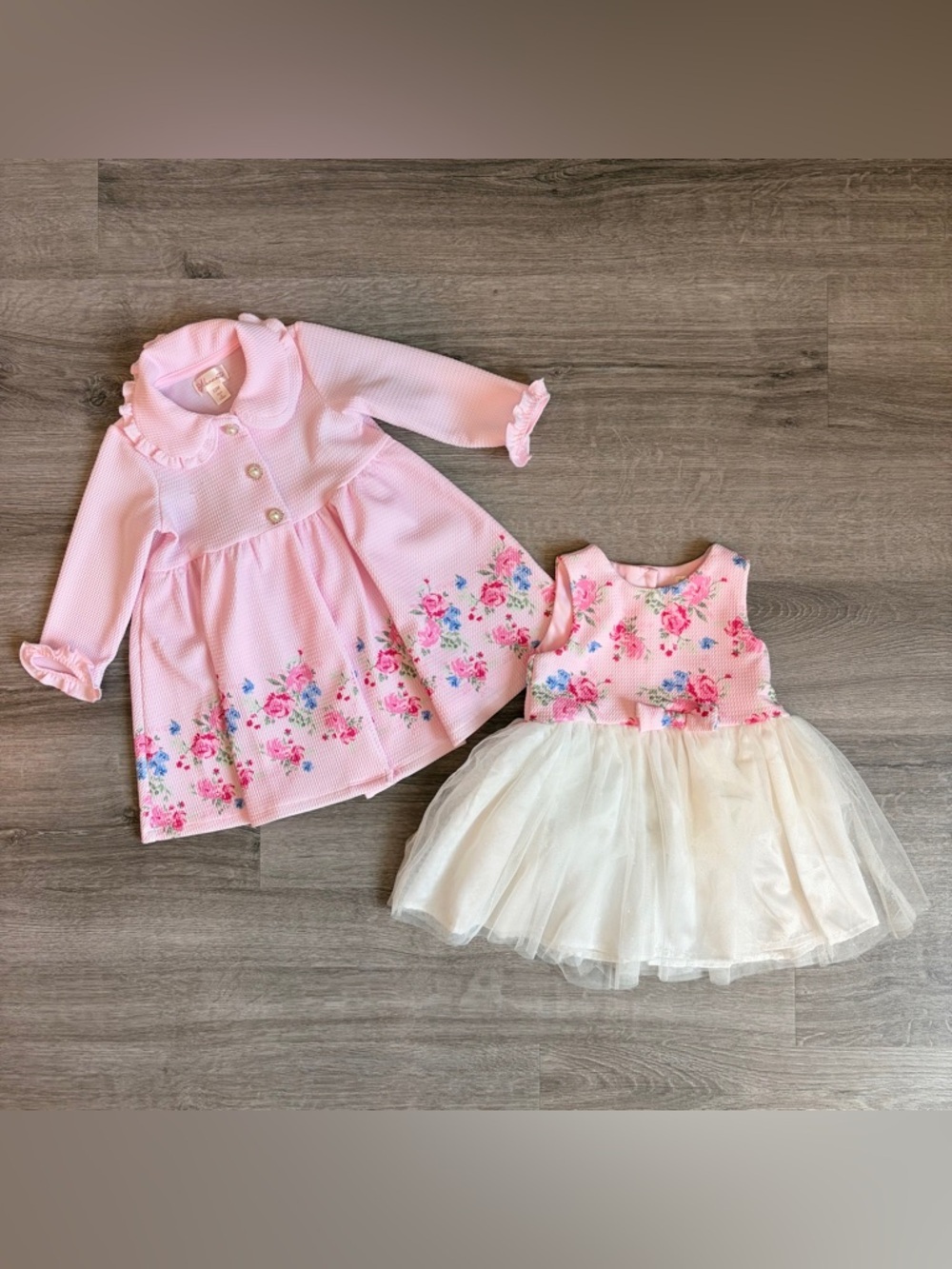 Nannette baby girls floral print matching set